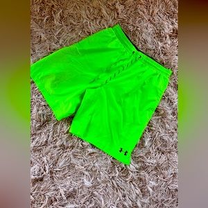 Neon Green Under Armour shorts size Large